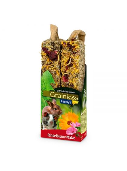 JR Grainless Farmy Calendula-Malvarrosa 140 Gr.